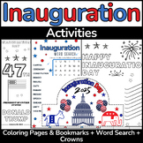 2025 Inauguration Day Activities: Coloring Pages & Bookmarks, Hats & Word Search