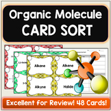 Naming and Drawing Organic Molecules Card Sort Activity