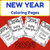 Fun New Year 2024 Coloring Pages | New Year Coloring Pages