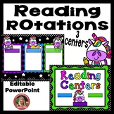 Neon Unicorn Digital Reading Rotation for 3 Guided Reading Centers