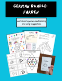 German Colors Vocabulary Bundle - Games, Worksheets & Activities, A1