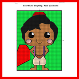Valentine's Day Coordinate Plane Graphing Picture: Aladdin