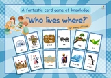 A card game of knowledge: Who lives where?