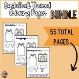 March Madness Speech Therapy Coloring Pages - Bundle