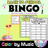 "Back To School" Rhythm Bingo | Quarter Rest (Elementary Music Activity)