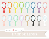Hand Mirror Clipart; Bathroom