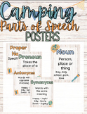 Parts of Speech Posters - Camping/National Park Decor