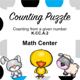 Counting from a Given Number Kindergarten Math Station Number Puzzle