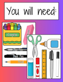 You will need - Visual Supplies - 20+ Labeled and Plain Images