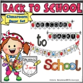 *$1 DEAL* Back to School Welcome Back |  BANNERS Class Names Display |  EDITABLE