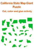 State of  California Giant and Small Puzzle Map of County