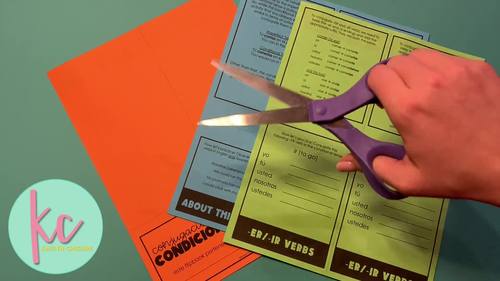 Spanish Mini Flipbook: Conditional Tense (WITH VOSOTROS)