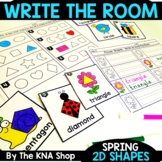 First Day of Spring Break Activities Math Write Around the Room 2D Shapes 