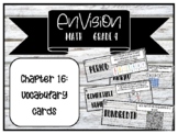 Grade 4 Envision Math Vocabulary Cards Chapter 16 Farmhouse Bundle