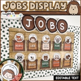 Woodland Animals Classroom Jobs | Editable | Camping Classroom Theme