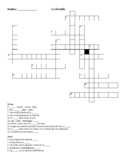 Spanish School Crossword (Ch. 2 Vocab)