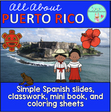 Puerto Rico Country Study | Spanish Slides, Printable Book, Classwork, and More!