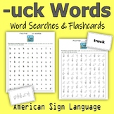 Word Families -uck words (Word Searches & Flashcards)