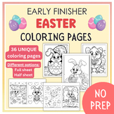 Easter Coloring Pages, No-Prep Activities For Kids, 36 Unique Coloring Sheets