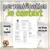 Personification in Context | Examples from Inside Out & Back Again | Printable