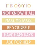 IT IS OKAY TO Printable in oranges/pinks