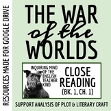 The War of the Worlds Book 1 Chapter 1 Inference Worksheet (Google)