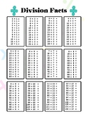 Division facts! 1-12 tables