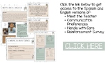 Bilingual Boho Neutral Meet the Teacher Bundle