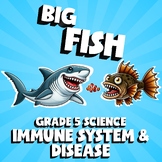 Immune System & Disease BIG FISH Science Game - Grade 5 No Prep Review