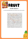 Fruit English Word Search  6-8 Year  K,Grade1,2