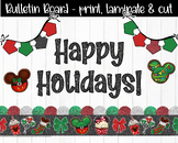 Happy Holidays Disney Inspired Bulletin Board Decor