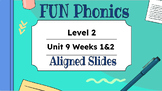FUN Phonics aligned Level 2 Unit 9, weeks 1 and 2 google slides