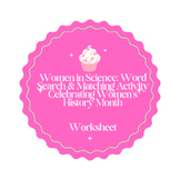 Women in Science: Word Search & Matching Activity - Women's History Month