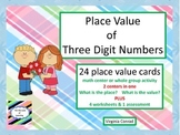 Place Value Centers & Worksheets---Valentine's Day Theme