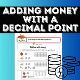 Adding money with a decimal point
