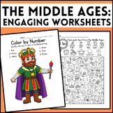 The Middle Ages| Engaging Worksheets for Kids| Medieval Times Extension Activity