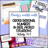 Order Rational Numbers in Real World Situations Bundle