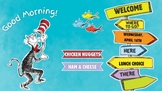 Editable Dr. Suess Theme Daily Slides