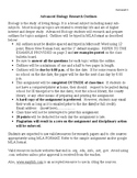 Biology Research Outlines