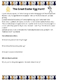 Easter Language Activity Â¨C Comprehension, Inferencing, Drawing & Word Search