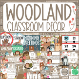 Woodland Classroom Decor Bundle Forest Animals Rustic Theme Bulletin Boards
