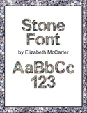 Font Clip Art: Stones