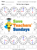 Telling the Time Lesson Plans, Worksheets and More - CCSS 1.MD.3 and 2.MD.7