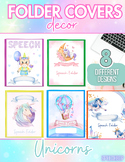 Speech Folder Covers {Magical Unicorn Edition}