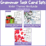 Christmas, Winter, and Valentine's Day Grammar Task Cards BUNDLE