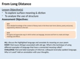 From Long Distance Poem full SOW GCSE