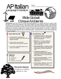 AP Italian - Gli Sfidi Globali - La Clima - Global Challenges - Climate