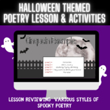 Halloween Themed Poetry Lesson and Activities
