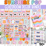 Y2K Retro Groovy Classroom Decor MEGA BUNDLE, Rainbow Decor, Checkered Smiley