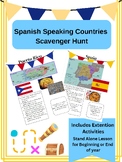 Spanish Countries Scavenger Hunt | Getting to know Spanish speaking countries